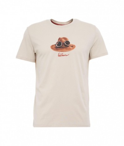 Luis Trenker  T-shirt con print beige 449537_1887102