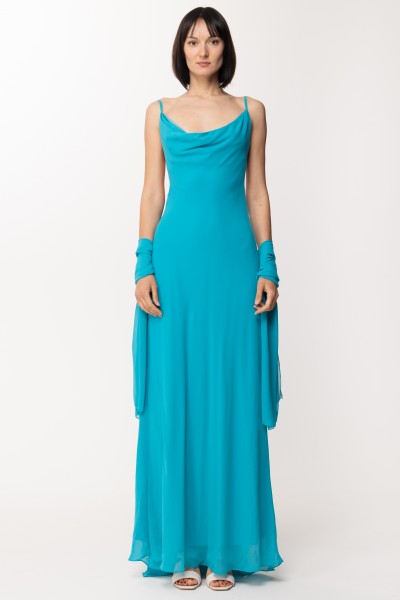 Fabiana Ferri  Langes ausgestelltes Kleid 30818 SCUBA