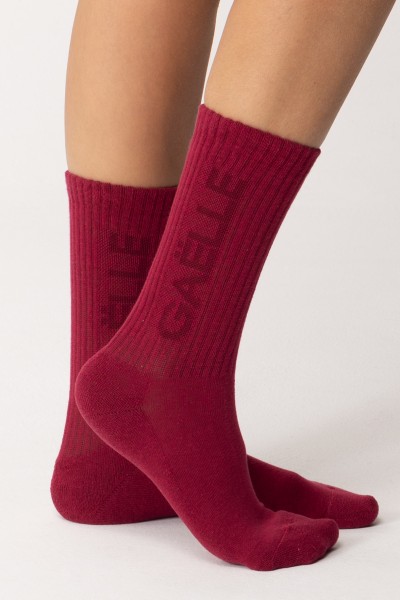 Gaelle Paris  Cotton socks GBADP4960 BORDEAUX