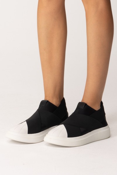 Fessura  Slip-on sneakers EDG017 Black/White