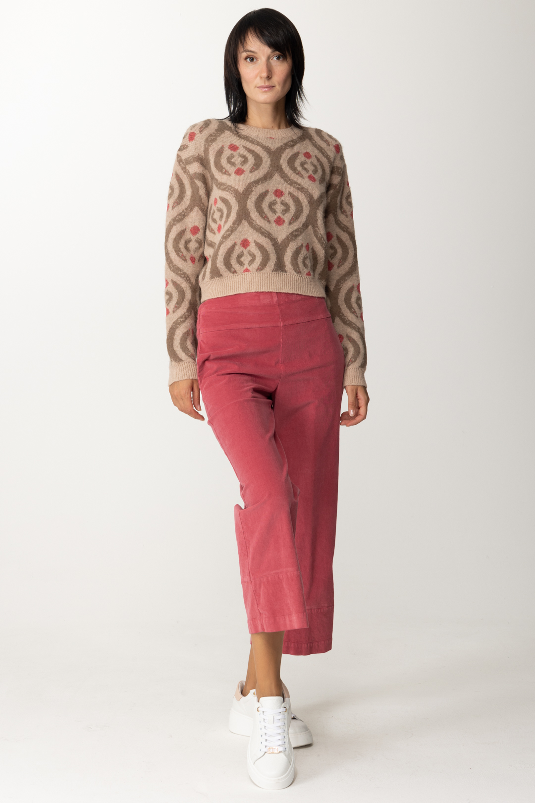 Preview: Alessia Santi Printed sweater NUDE-TESTA MORO-BOCC