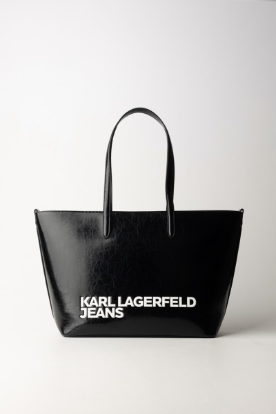 Karl Lagerfeld  Torba materiałowa z logo 241J3001 BLACK