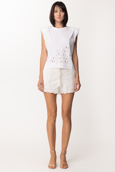 Pinko  Top with cut-out details 1G17LH Y7YV Bianco