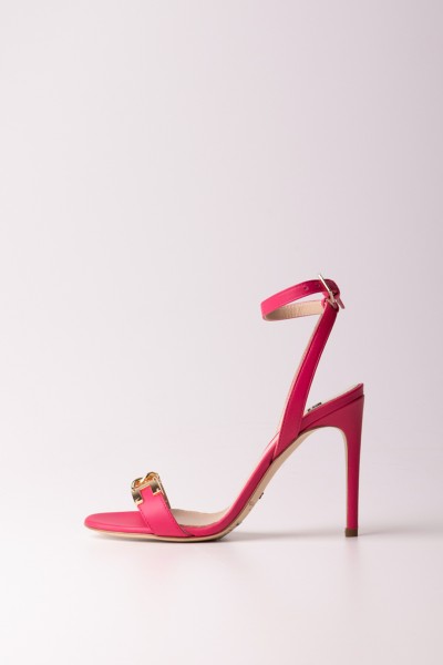 Elisabetta Franchi  Thin heel sandals with CC logo SA17L31E2 FUXIA