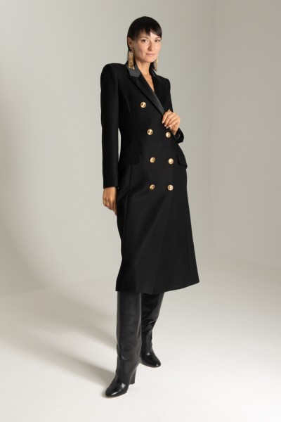 Elisabetta Franchi  Tuxedo-cut coat CP00436E2 NERO