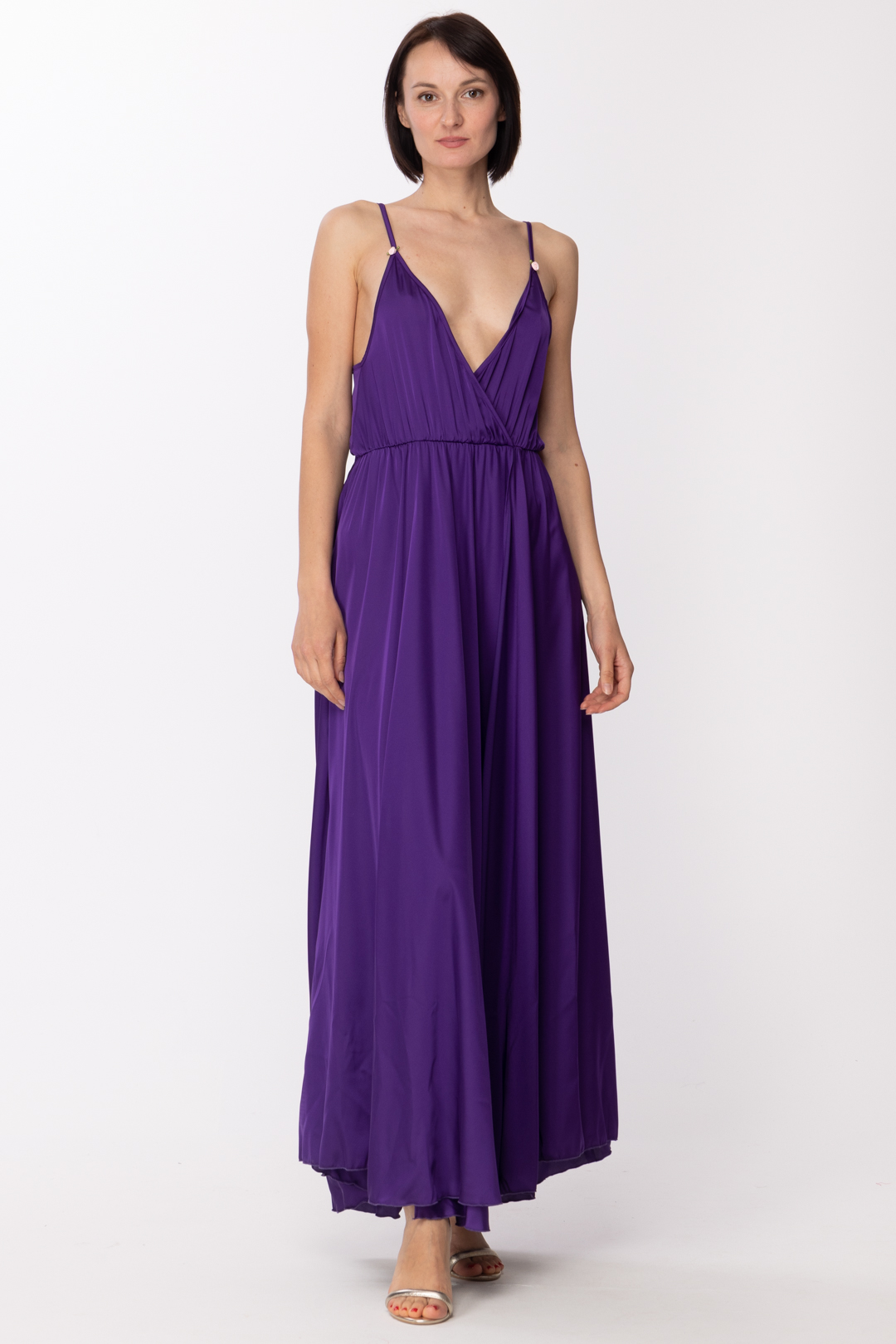 Preview: Aniye By Eda long dress in satin Purple