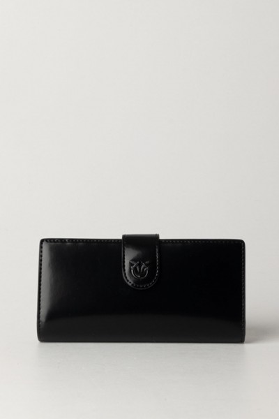 Pinko  Smooth Leather Wallet with Logo 102841 A1EN Z99B