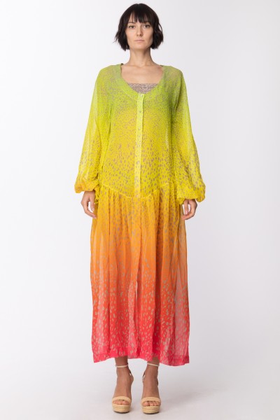 Me Fui  Long dress with multicoloured print M21-0411X1 FANTASIA
