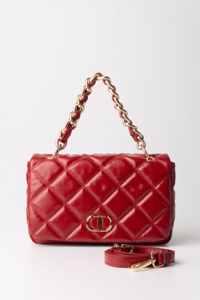 Twin-Set  Quilted bag with logo 232TB7151 RASPBERRY RADIANCE