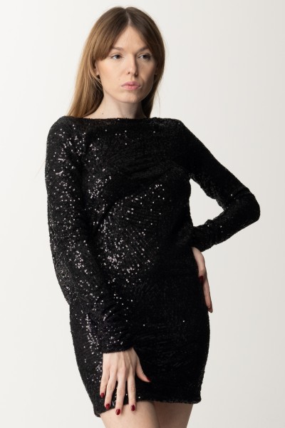 Aniye By  Full sequin mini dress Tracy 185177 BLACK