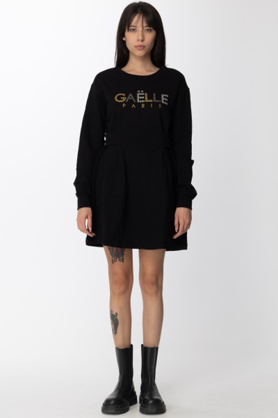 Gaelle Paris  Maxi sweatshirt dress GBDP14085 NERO