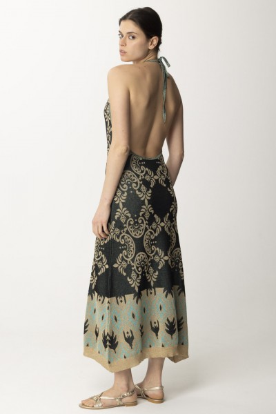 AKEP  Long dress in jacquard knit VSKD05090 FANTASIA