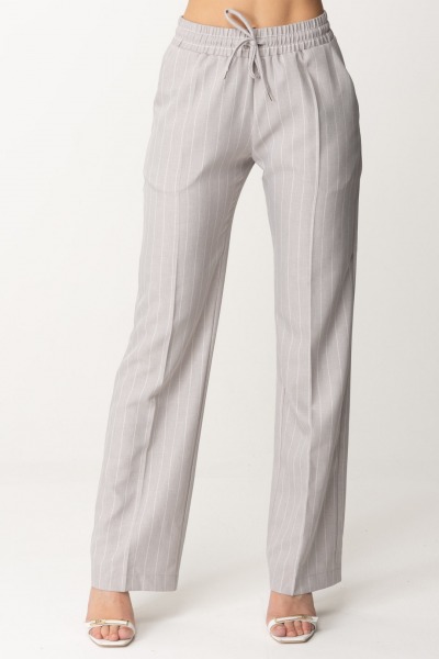 Gaelle Paris  Pinstripe trousers GAABW00524 GRIGIO
