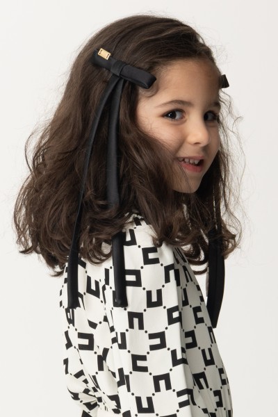 ELISABETTA FRANCHI BAMBINA  Hairclips with bow EFAV0850RA053.N000 BLACK