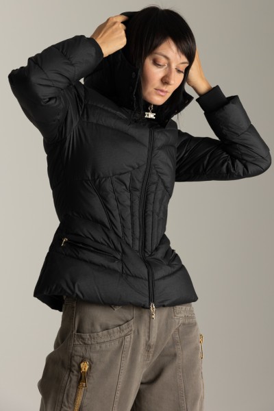 Elisabetta Franchi  Down jacket with bustier seams PI59H36E2 NERO