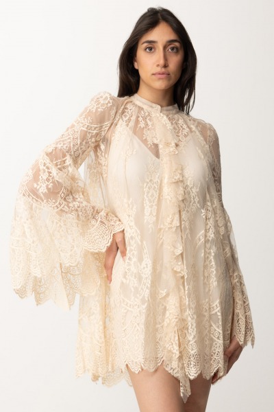 Aniye By  Mini Dress in Lace with Ruffles Uma 185274 ROSIE
