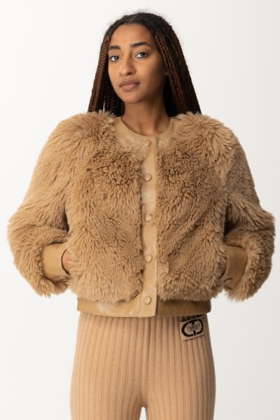 Twin-Set  Short faux fur jacket 232TT2021 DUNA