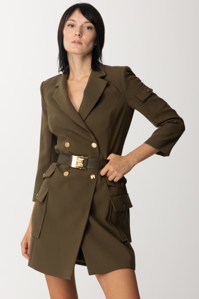 Elisabetta Franchi  Robe robe-manteau avec maxi poches AB44736E2 ARMY
