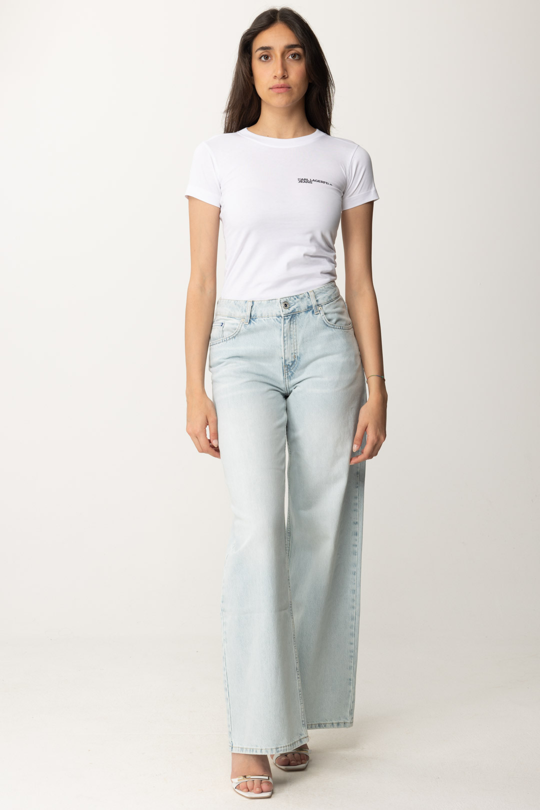 Preview: Karl Lagerfeld Mid-rise jeans SUN FADED BLUE