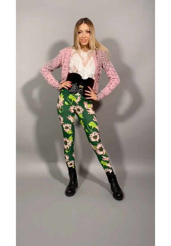 Preview: Aniye By Jimi leggins with floral print 