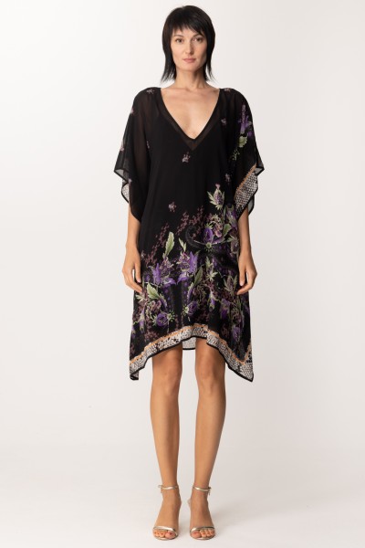 Just Cavalli  Printed kimono dress S04CT1227 Black Variant