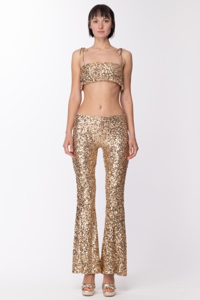 Aniye By  Full sequins flared trousers 185882 GOLD