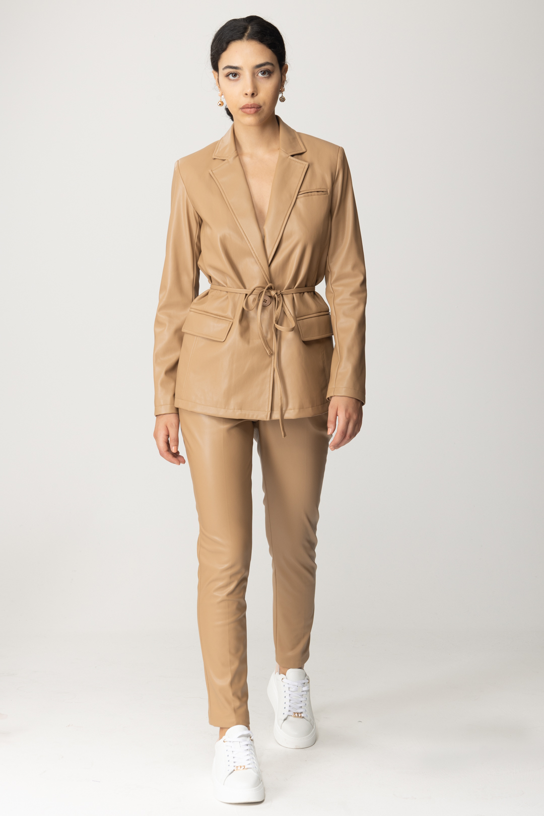 Preview: Twin-Set Jacket with belt COLD CAMEL