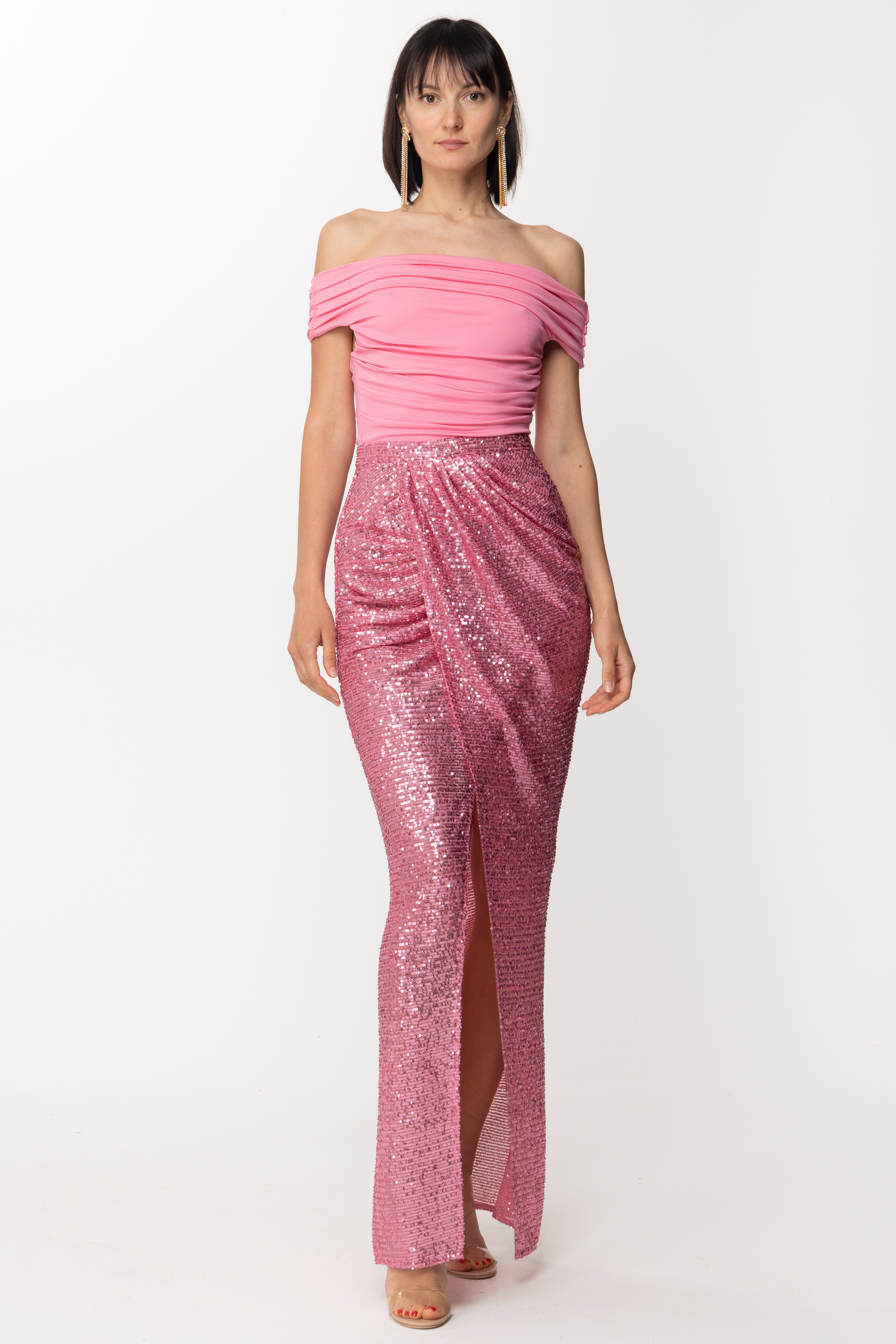 Preview: Elisabetta Franchi Red Carpet dress with embroidered skirt BUBBLE