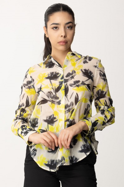 Alessia Santi  Shirt with floral pattern 411SD45062 BURRO-NEON