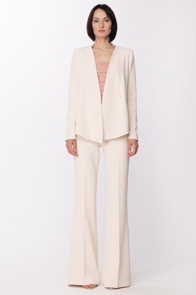 Twin-Set  Flared trousers with pleats 231TP2773 AVORIO