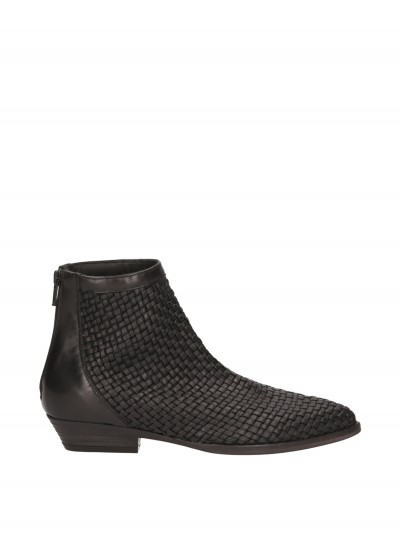 LEMARE'  Ankle boots with woven upper 3072 Nero