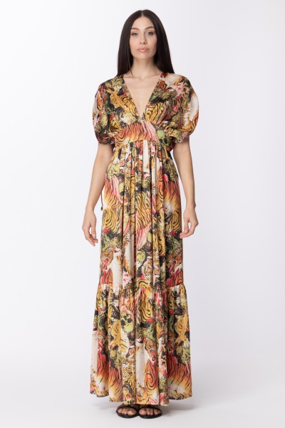 Aniye By  Long dress with tiger print 185390 TIGER-CAMOU