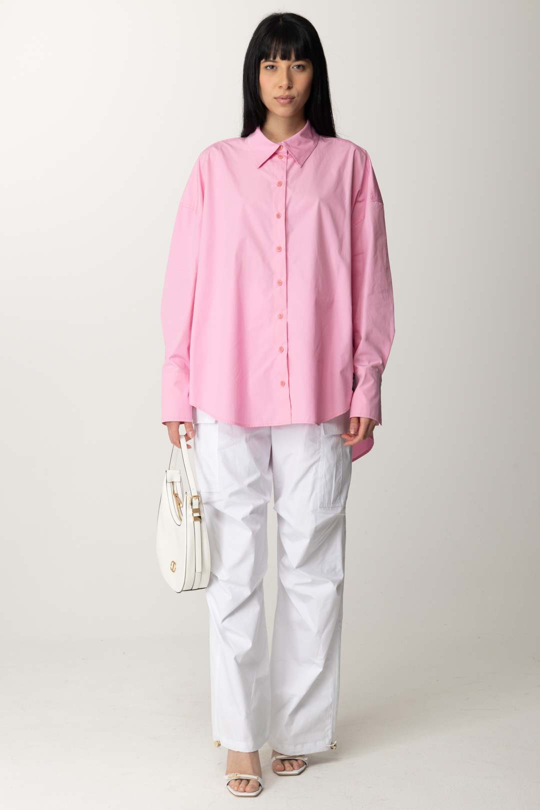 Vorschau: Patrizia Pepe Baumwoll-Shirt Fresh Pink