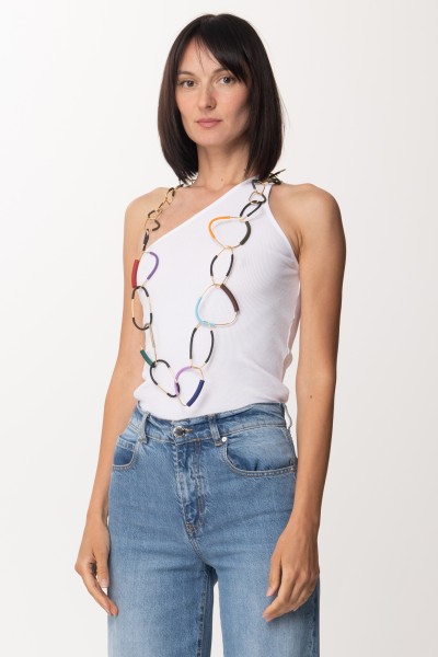 MiriamNori  Geometryc shaped necklace 21GC07 Bronzo-Multicolor
