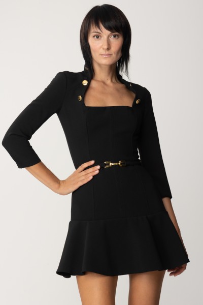 Elisabetta Franchi  Mini-robe avec ceinture à mors AB41636E2 NERO