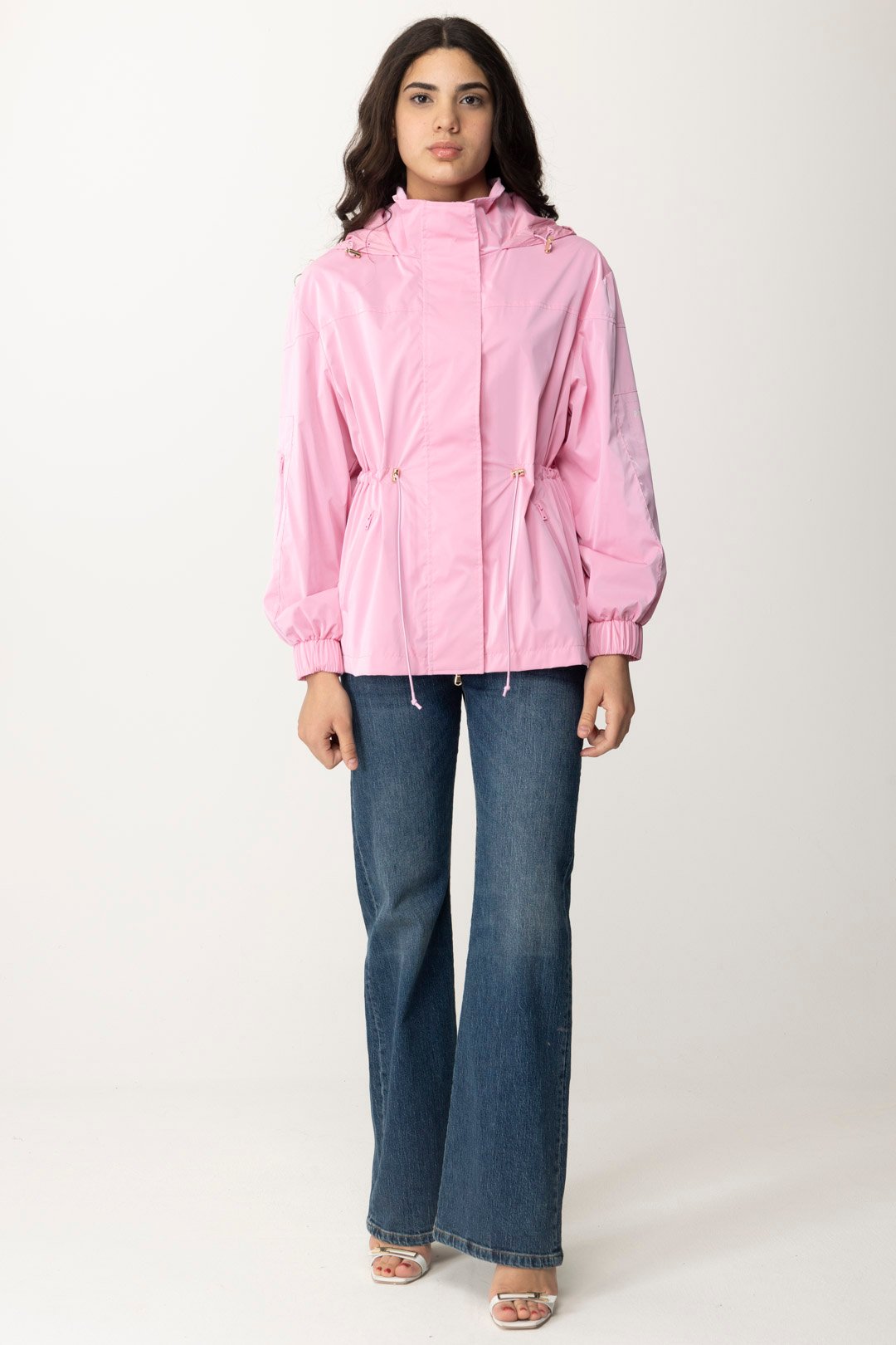 Preview: Patrizia Pepe Jacket with drawstring waist Fresh Pink