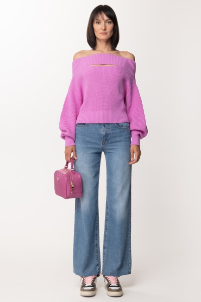 Pinko  Off shoulder sweater 100522 A0LZ MALVA