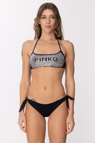 Pinko  Culotte taille basse avec motif logo 101021 A0S4 NERO LIMOUSINE