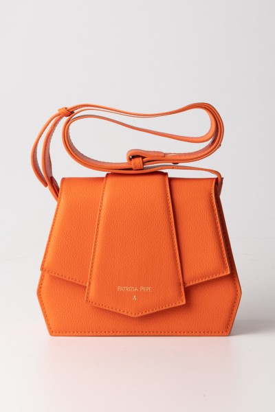 Patrizia Pepe  Shoulder bag with flap and zip 8B0042 L001 SOLAR ORANGE