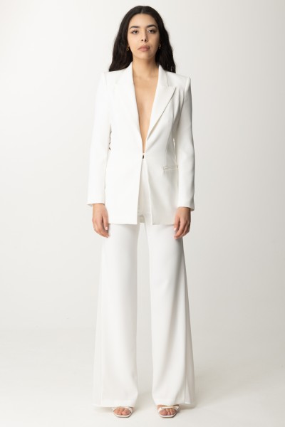 Elisabetta Franchi  Suit with voile details TP00141E2 AVORIO