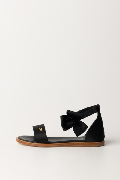 ELISABETTA FRANCHI BAMBINA  Sandals with bow F4A2-E0056-1741999- BLACK