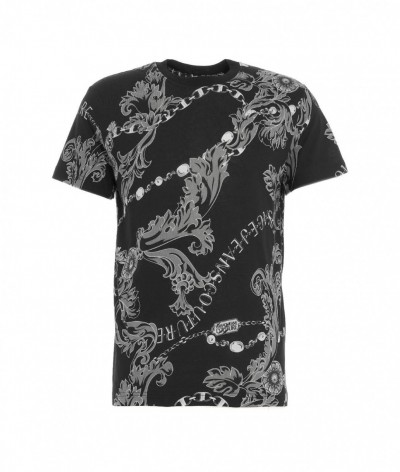 Versace  T-shirt con stapa nero 458373_1922643
