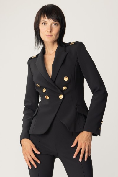 Elisabetta Franchi  Double-breasted jacket GI06136E2 NERO