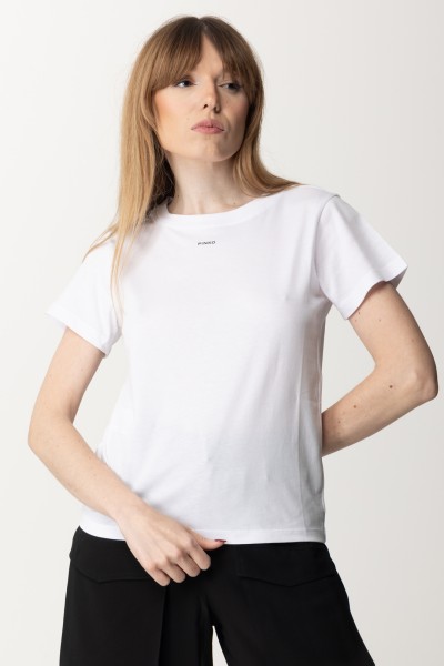 Pinko  T-shirt with Mini Lettering Logo 100373 A1N8 Z04