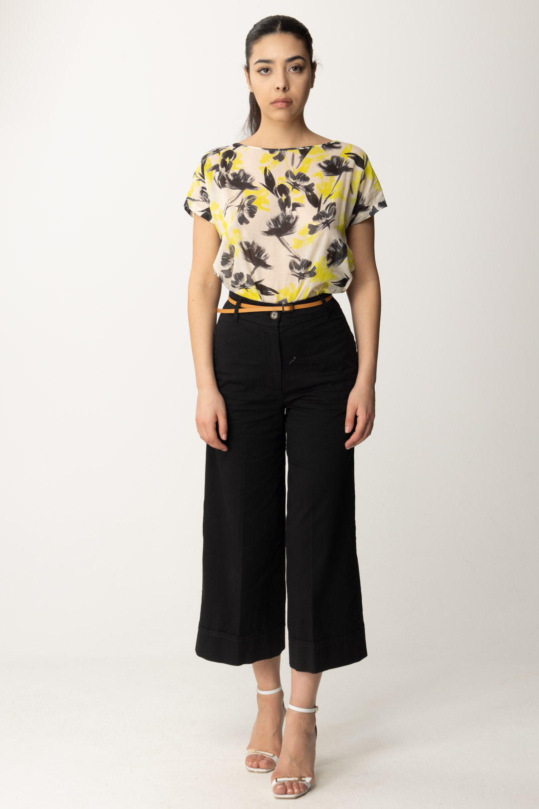 Preview: Alessia Santi Floral patterned blouse BURRO-NEON