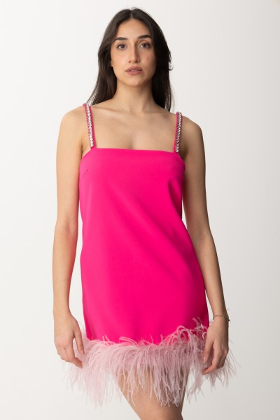 Pinko  Slip dress with feathers 102949 A1N0 N17