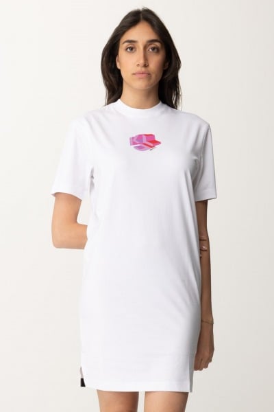 Karl Lagerfeld  Abito t-shirt con stampa 241J1306 WHITE