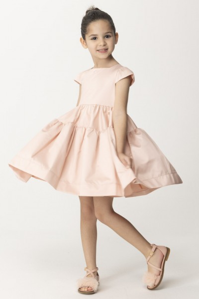 ELISABETTA FRANCHI BAMBINA  Dress with wide skirt EGAB1690TV032.C009 DESERT ROSE