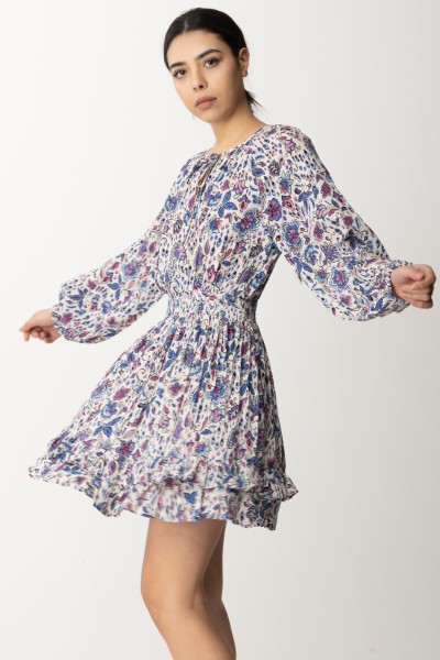 Replay  Sukienka mini w kwiatowy print z falbankami W9098 00074958 MULTICOLOR