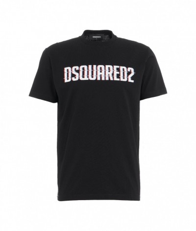 Dsquared2  T-shirt logo nero 458103_1921444